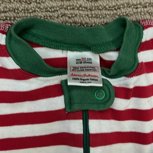 Hanna Andersson - 18/24 months stripe Christmas pajamas - Picture 2 of 3